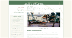 Desktop Screenshot of alicewalton.org
