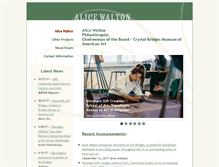 Tablet Screenshot of alicewalton.org